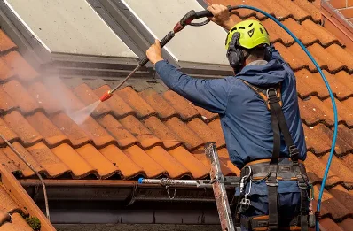 Démoussage et hydrofuge de toiture aux Granges